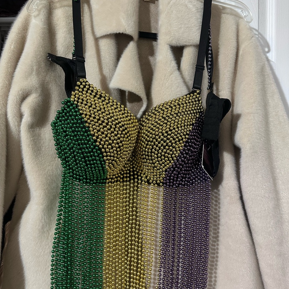 Beaded Fringe Bra Top